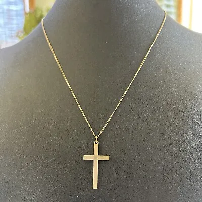 Vintage 12k GF 18 Inch Necklace W/ Cross Pendant • $14