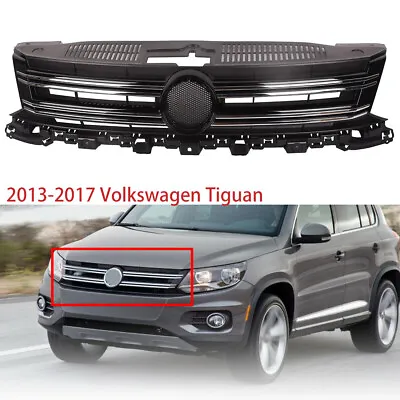 $109.88 • Buy Front Bumper Grille Upper Chrome Trim Grill For 2013-2017 VW Volkswagen Tiguan