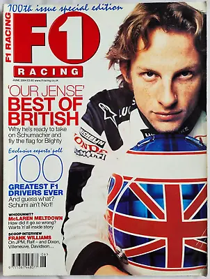 F1 Racing Magazine. June 2004. 100th Issue Special Edition. 100 Greatest Drivers • £4.99