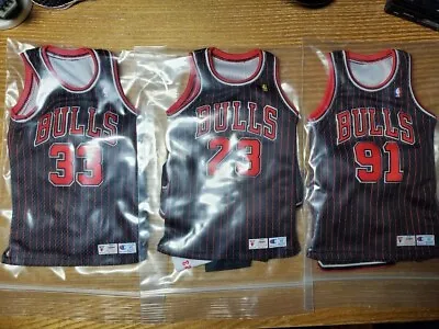 1/6 Michael Jordan Scottie Pippen Dennis Rodman Black Uniforms For Enterbay • $240