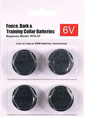 RFA-67 Battery - Compatible With PetSafe 6 Volt Battery (4 Pack) • $9.99