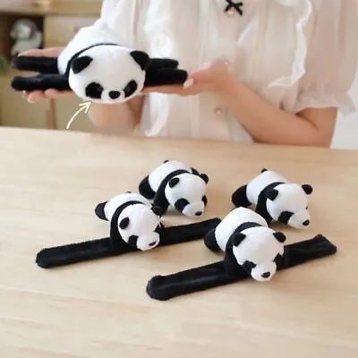 Soft Panda Slap Bracelet Lightweight Panda Clapping Circles Kawaii Snap Wrap • $6.45
