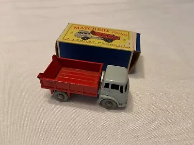 Matchbox Lesney England Gray Wheels Bedford Tipper Truck In Box Vintage 1960s • $21.50