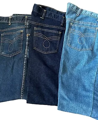 David Taylor Men’s BlueJeans Lot Of 3 Each A Different Shade 2-38x30 1-38x29 (B) • $30.99