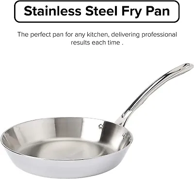 Viking 3 PLY 18/8 Stainless Steel 10  Frying Pan Aluminum Core Dishwasher Safe • $59.99