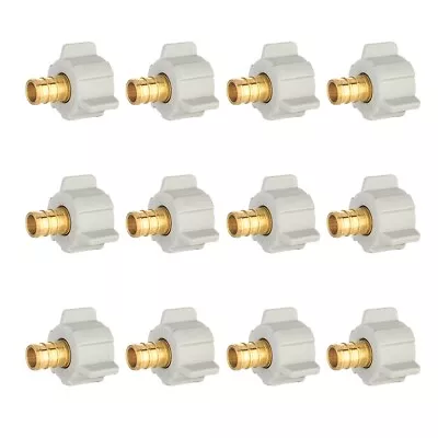 Efield 12 Pcs 1/2  Pex X 1/2  Female Npt Threaded Swivel Brass Crimp Fittings • $19.99