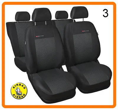 CAR SEAT COVERS Full Set Fit Vauxhall Vectra C Charcoal Grey • $68.42