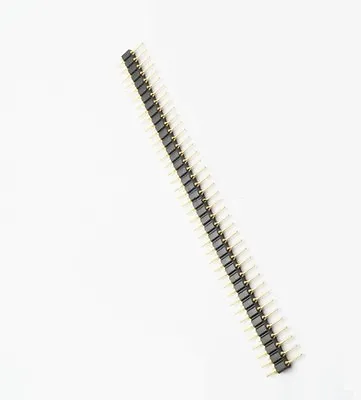 5PCS Single Row 40Pin 2.54mm Round Male Pin Header Gold Plated Machined NEW • $2.82