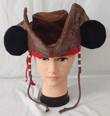 £48.34 • Buy Pirates Of The Caribbean Mickey Jack Sparrow Hat Tokyo Disney Resort 58 CM