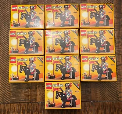 Vintage LEGO Castle: Black Knight (6009) Set Of 10 New In Package 1992 • $749