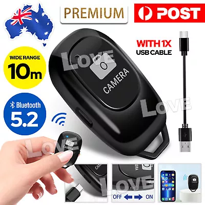 Wireless Bluetooth Rechargeable Remote Control Camera Shutter For Mobile Phones • $6.85