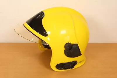 MSA Gallet Fireman Firefighter Issue Yellow F1 SF Helmet Fire & Rescue - 53-63cm • £99.95
