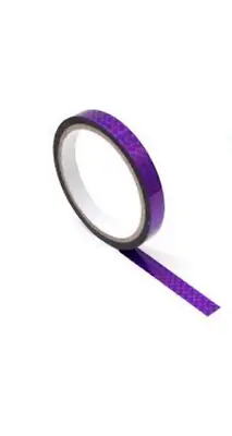 Purple Holographic Prismatic Tape 12mm X 33m Hoop Tape Craft And Planner Tape • £4.50