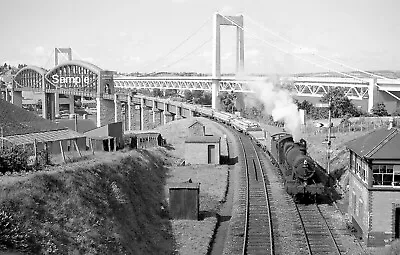 SALTASH RAILWAY BRIDGE PLYMOUTH CORNWALL. C1960 Loco; 3838  PHOTO 12 X 8 • £6.90