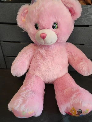 £4.50 • Buy Build A Bear Pink Disney Princess Bear 18” Crown Plush Toy 