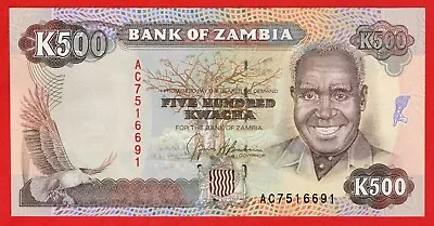 Zambia 500 Kwacha 1991 Pick #35a Uncirculated • $2.34