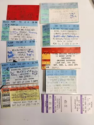 Vintage Concert Ticket Stubs Lot • $35.99