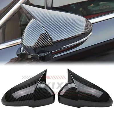 Side Wing Mirror Cover Cap For Ford Mondeo / Fusion 2013-2020 Carbon Fiber Look • $41.79