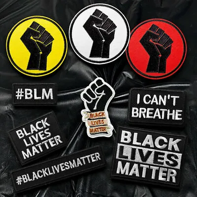 Black Lives Matter Embroidery Sew On Iron On Patch Badge Fabric Applique Craft • $2.19