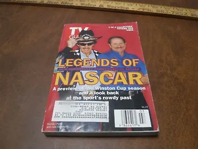 Vintage TV Guide Legends Of NASCAR Richard Petty Dale Earnhardt 50th Anniversary • $0.99