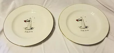 2 Merry Masterpieces Christmas Plates  Santa Klutz  Washington Monument • $5.99