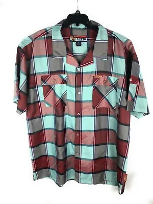 Veezo Mens Plaid 3XL 100 Polyester Multicolor Shirt A35 • $3.75