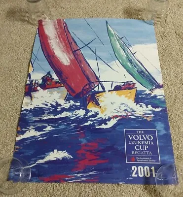 Volvo Leukemia Cup Regatta 2001 Boat Racing Sailing Yacht Poster Print Art VTG • $99.99