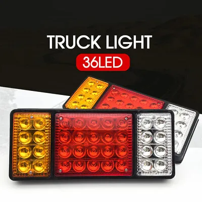 $19.98 • Buy 2x 12V 36 LED Ute Rear Trailer Tail Lights Caravan Truck Boat Car Indicator Lamp