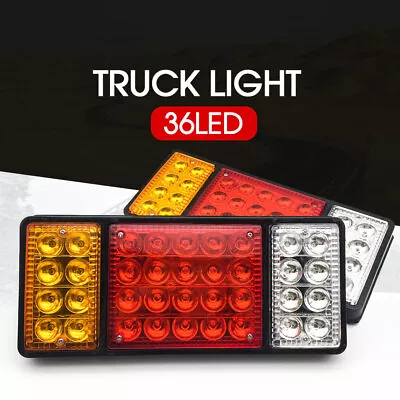 2x 12V 36 LED Ute Rear Trailer Tail Lights Caravan Truck Boat Car Indicator Lamp • $19.98