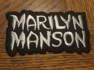 Marilyn Manson Embroidered Patch 3.25” X 1.5” Sew Or Iron On Rock • $2.75