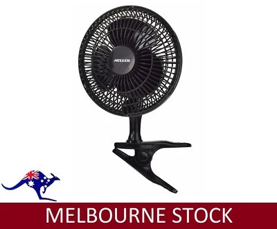 $34.11 • Buy Heller 15cm Fan Mini Portable Desk Personal Travel Clip Tilt Air Cooling Cooler