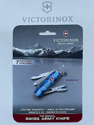 Victorinox Limited Edition DORADO BLUE Classic SD Swiss Army Knife 58 Mm • $39.99