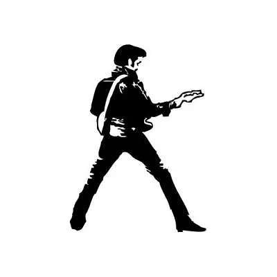 Elvis Guitar Dance - Vinyl Decal Sticker For Wall Car IPhone IPad Laptop • $5.50