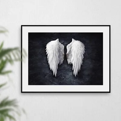 Banksy Fallen Angel Wings Wall Art Print Graffiti Picture Artwork Poster Gift • £5.99