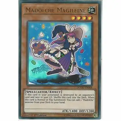DUOV-EN068 Madolche Magileine - 1st Edition Ultra Rare YuGiOh Trading Card Game • £1.90