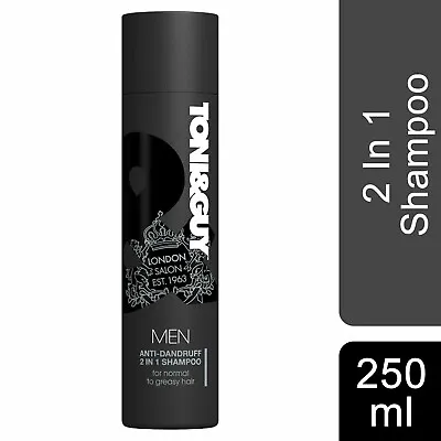 Toni & Guy Men Anti Dandruff 2 In 1 Shampoo Cleanses And Soothes -  250ml • £6.49