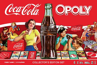 MasterPieces Opoly Family Board Games - Coca-Cola Opoly • $29.99