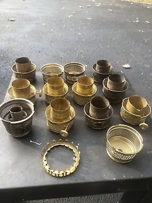 Lot Of Vintage Oil/Kerosene Lamp Center Draft Burner Parts • $37.99