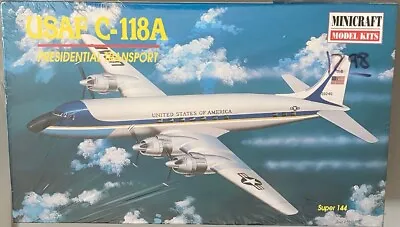 Minicraft Model 1:144 Presidential Transport USAF C-118A  #14469 Factory Sealed • $9.99