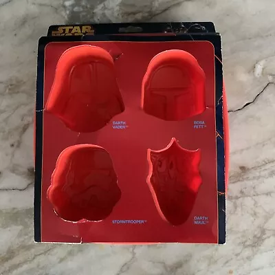 Star Wars Silicone Cake Pan Mould Darth Vader Boba Fett Stormtrooper Maul NEW • £15