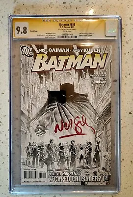 $1099 • Buy Batman #686 Sketch Variant CGC 9.8 SS SIGNED NEIL GAIMAN Retailer RRP Sandman