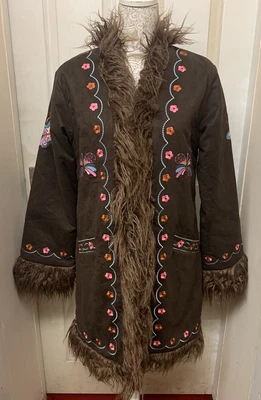 £150 • Buy Hippie Shake Penny Lane Afghan Coat UK12 Festival 60s 70s Retro Festival