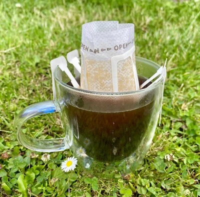 Bean.boutique Over Coffee MUG Empty Ground Home Brew Coffee FILTER BAG Unique • £3.99