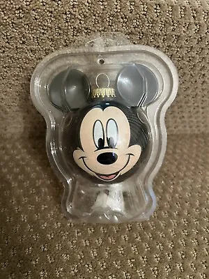 Vintage The Spirit Of Christmas Mickey Mouse Disney Ornament Glass Ball • $20