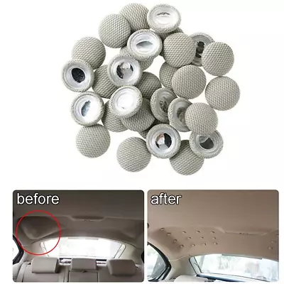 60pcs Cloth Car Roof Snap Rivets Buckle Automotive Headliner Repair Button Screw • $16.10