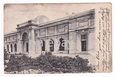 EGYPT Early Postcard Undivided Back Cairo Egyptian Museum Posted To England 1907 • £4.99