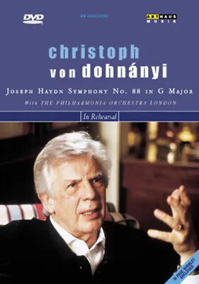 Christoph Von Dohnanyi: In Rehearsal DVD (2002) London Philharmonic Orchestra • £11.99