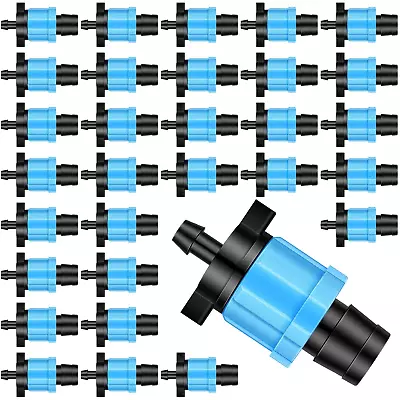 50 Pcs Drip Tape Connector Drip Tape Fittings Drip Irrigation Tubing Coupling • $34.43