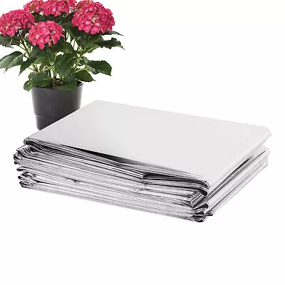 High Silver Reflective Mylar Film Garden Greenhouse Covering Foil Sheets • $12.10