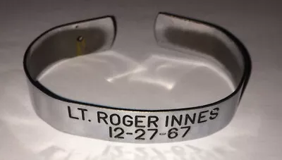 Vintage 12-27-1967 Vietnam Era Soldier ID Cuff Bracelet LT Roger Innes KIA • $79.99